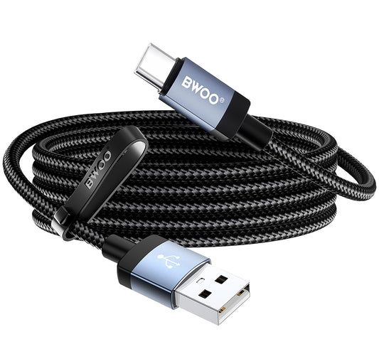 Cabo de Dados e Carregamento USB-A - USB-C BWOO BO-X401C, 18W, 1m, Preto