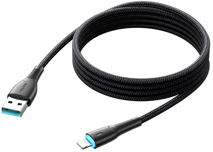 Cabo de Dados e Carregamento USB-A - Lightning Joyroom SA32-AL3, 18 W, 1 m, Preto