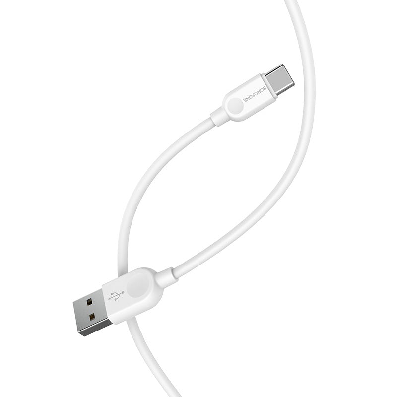 Cabo de carregamento e dados USB-A - USB-C Borofone BX14 LinkJet BX14, 18W, 2m, Branco