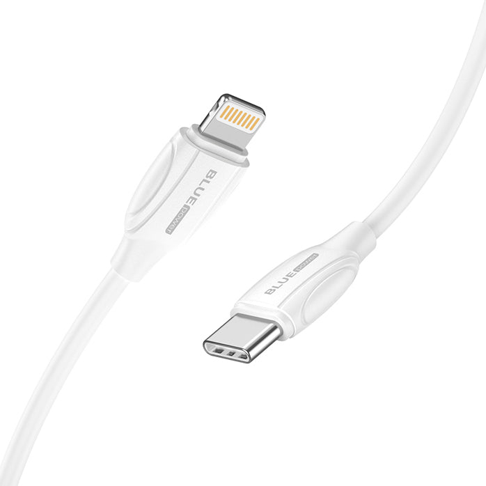 Cabo de carregamento e dados USB-C - Lightning BLUE Power B1BX19, 18W, 1m, branco