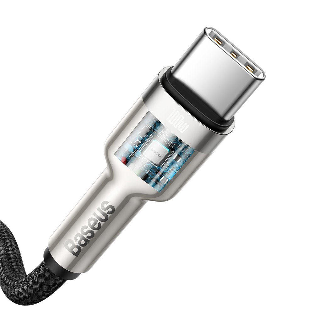 Cabo de Dados e Carregamento USB-C - USB-C Baseus Cafule, 100W, 2m, Preto CATJK-D01
