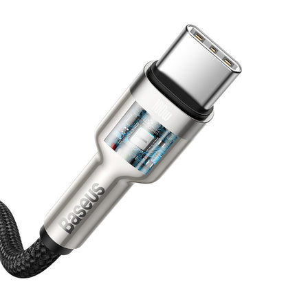 Cabo de Dados e Carregamento USB-C - USB-C Baseus Cafule, 100W, 2m, Preto CATJK-D01