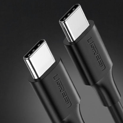 Cabo de Dados e Carregamento USB-C - USB-C UGREEN US286, 60W, 1m, Preto