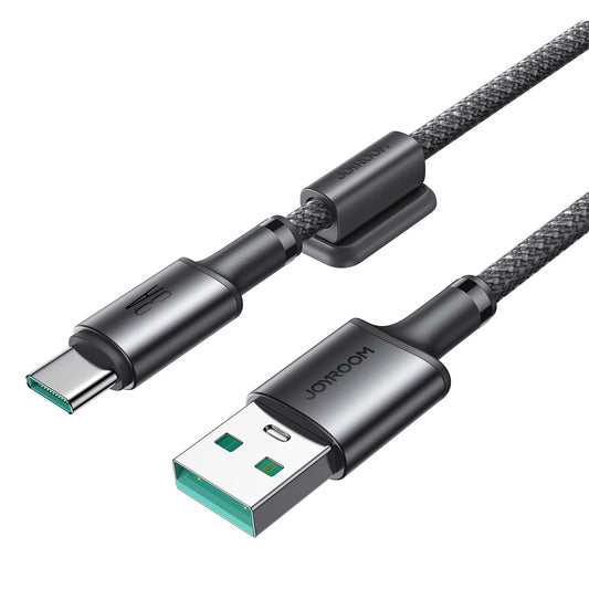 Cabo de Dados e Carregamento USB-A - USB-C Joyroom S-A50, 60W, 1.2m, Cinzento