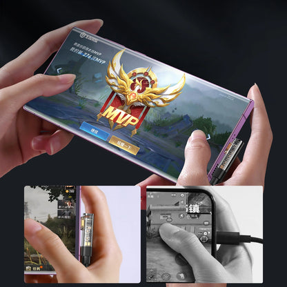 USB-C Data and Charging Cable - USB-C Joyroom S-CC100A6 Angled, 100W, 1.2m, Black