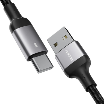 Cabo de Dados e Carregamento USB-A - USB-C Joyroom A10, 18W, 1.2m, Preto