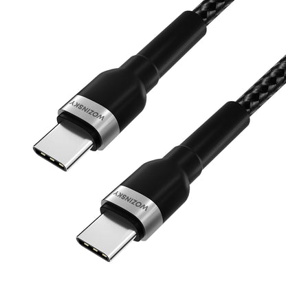 Cabo de Dados e Carregamento USB-C - USB-C WZK WNBCC2, 65W, 2m, Preto