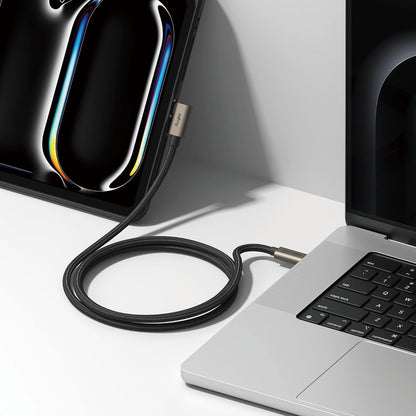 Cabo de Dados e Carregamento USB-C - USB-C Ringke 2X2 Angled, 240W, 2m, Preto