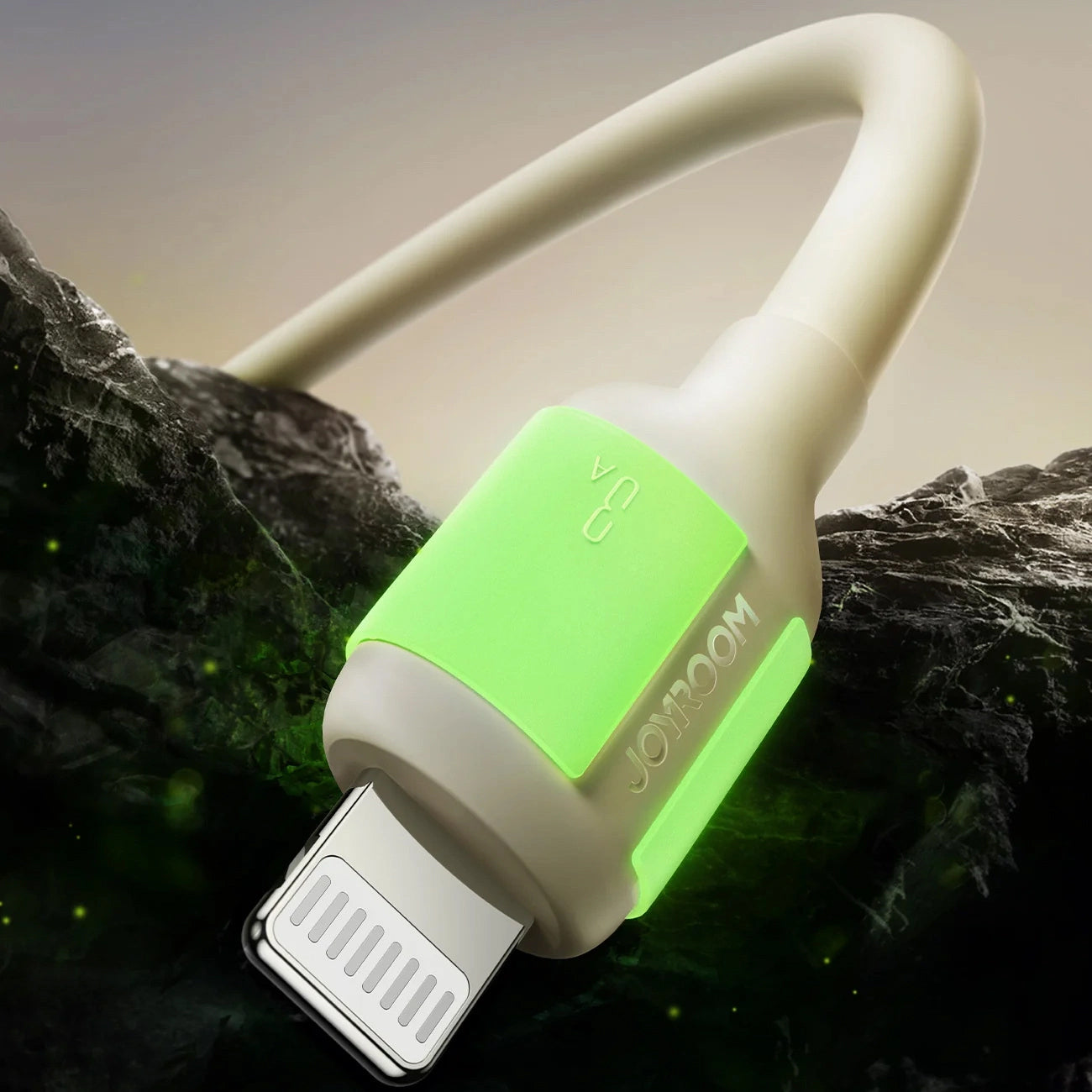 Cabo de Dados e Carregamento USB-A - Lightning Joyroom S-A53, 18W, 1.2m, Bege