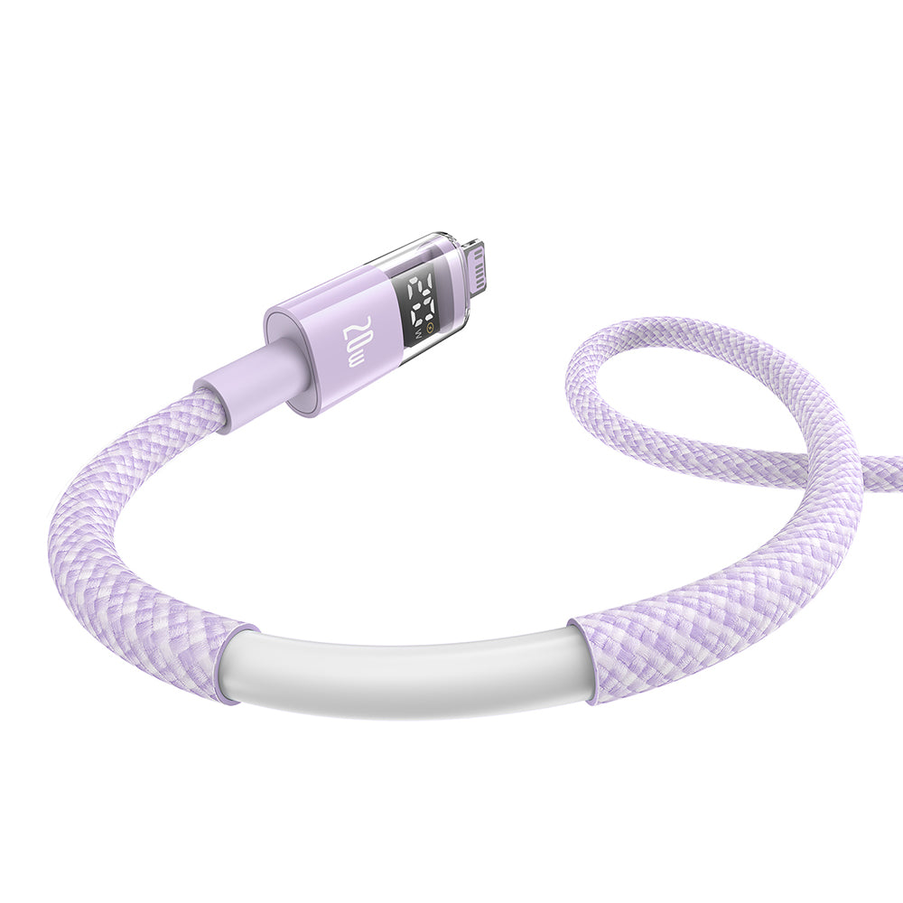 Cabo de Dados e Carregamento USB-C - USB-C Baseus Display 2, 100W, 1m, Roxo P10382702511-00