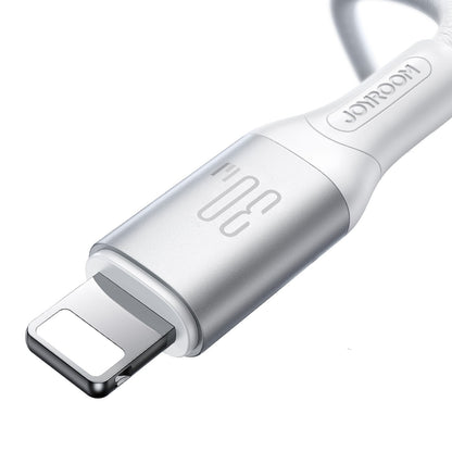 Cabo de Dados e Carregamento USB-C - Lightning Joyroom S-A28 Flash, 30W, 1m, Branco