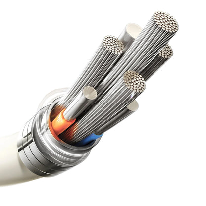 Cabo de Dados e Carregamento USB-C - Lightning Joyroom S-A53, 30W, 2m, Bege