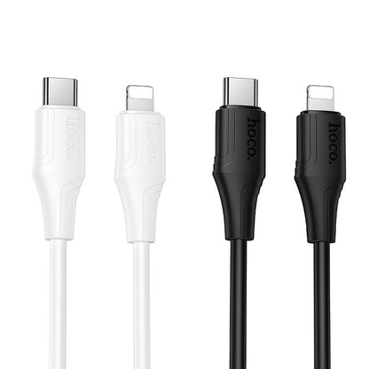 Cabo de Dados e Carregamento USB-C - Lightning HOCO X124, 27W, 1m, Preto