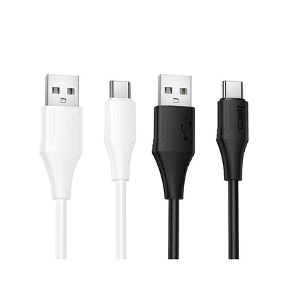 Cabo de Dados e Carregamento USB-A - USB-C HOCO X124, 18W, 1m, Preto
