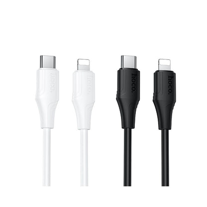 Cabo de Dados e Carregamento USB-C - Lightning HOCO X124, 27W, 1m, Branco