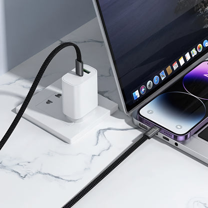 Cabo de Dados e Carregamento USB-C - Lightning HOCO X125, 30W, 1m, Preto