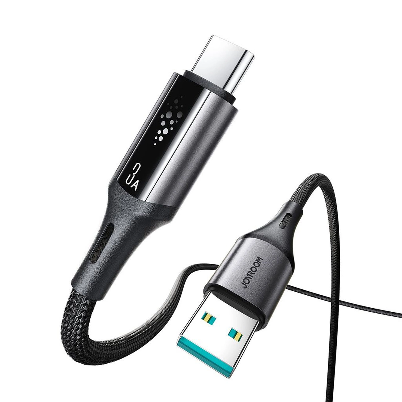 Cabo de Dados e Carregamento USB-A - USB-C Joyroom S-A60 StarTalk, 18W, 1.2m, Preto