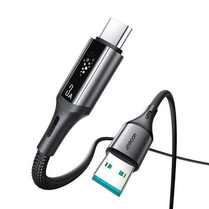 Cabo de Dados e Carregamento USB-A - USB-C Joyroom S-A60 StarTalk, 18W, 1.2m, Preto