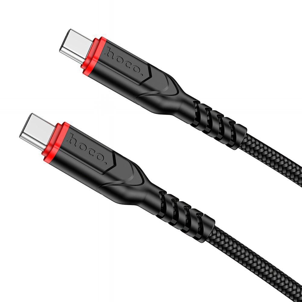 Cabo de Dados e Carregamento USB-C - USB-C HOCO X59 Victory, 60W, 1m, Preto