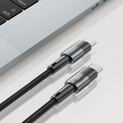 Cabo de Dados e Carregamento USB-C - USB-C Tech-Protect Ultraboost, 60W, 2m, Cinzento