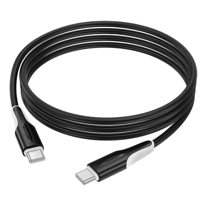 Cabo de Dados e Carregamento USB-C - USB-C Borofone BX119 New, 60W, 1m, Preto