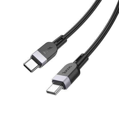 Cabo de Dados e Carregamento USB-C - USB-C HOCO X109, 60W, 2m, Preto