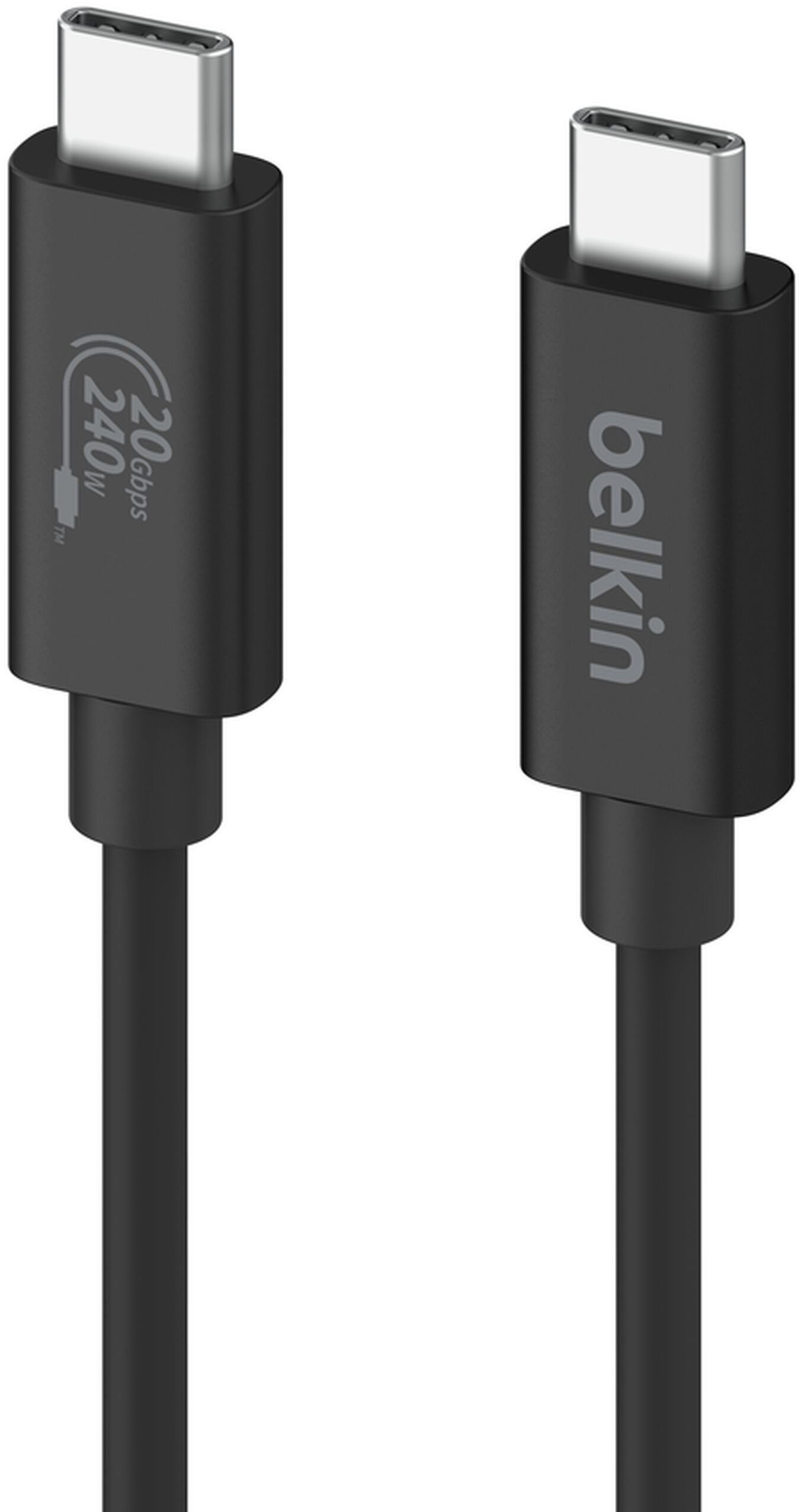Cabo de Dados e Carregamento USB-C - USB-C Belkin Connect, 240W, 2m, Preto INZ004bt2MBK