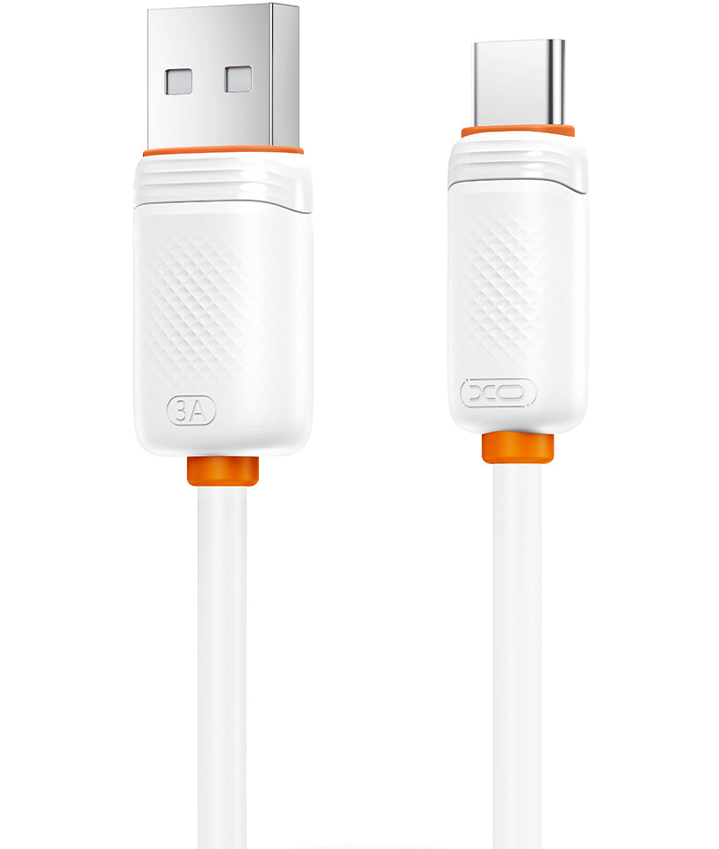 Cabo de Dados e Carregamento USB-A - USB-C XO Design NB302, 18W, 1m, Branco