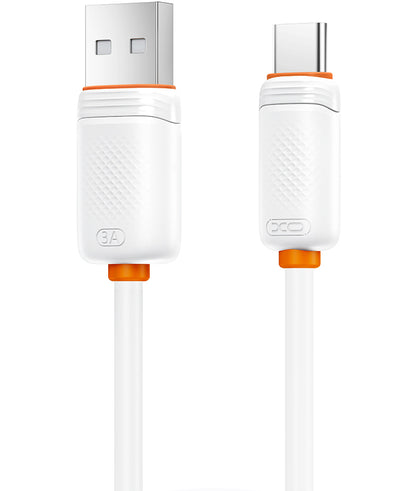 Cabo de Dados e Carregamento USB-A - USB-C XO Design NB302, 18W, 1m, Branco