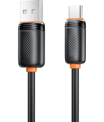 Cabo de Dados e Carregamento USB-A - USB-C XO Design NB302, 18W, 1m, Preto