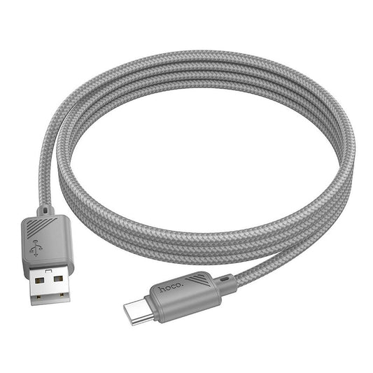Cabo de Dados e Carregamento USB-A - USB-C HOCO X113, 18W, 1m, Cinzento