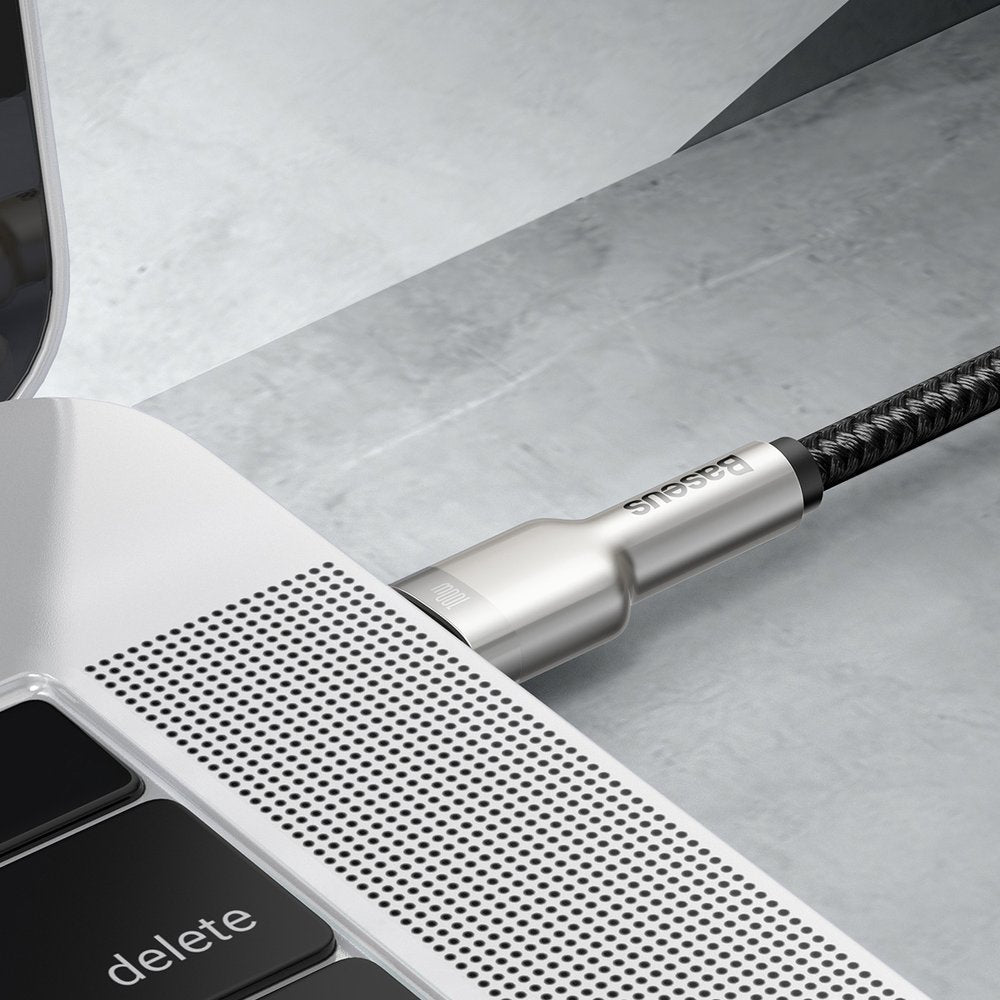 Cabo de Dados e Carregamento USB-C - USB-C Baseus Cafule, 100W, 2m, Preto CATJK-D01