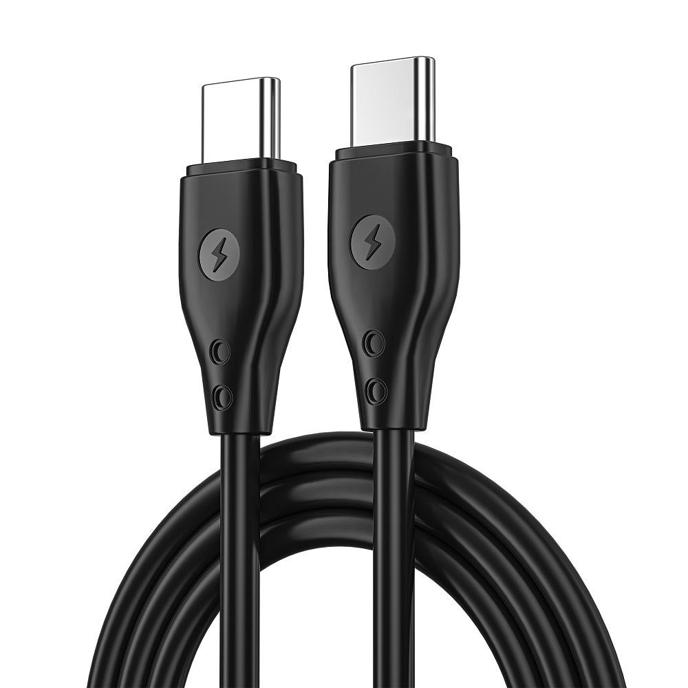 Cabo de carregamento e dados USB-C - USB-C WiWu Wi-C002, 67W, 1m, Preto 