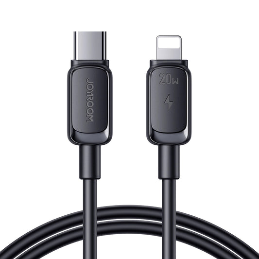 Cabo de Dados e Carregamento USB-C - Lightning Joyroom A14, 20W, 1.2m, Preto