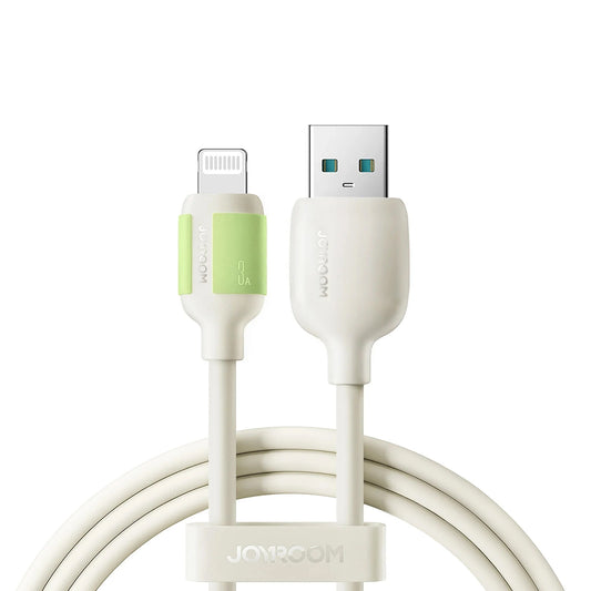 Cabo de Dados e Carregamento USB-A - Lightning Joyroom S-A53, 18W, 1.2m, Bege