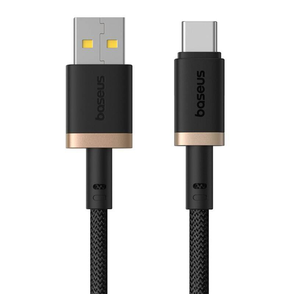 Cabo de Dados e Carregamento USB-A - USB-C Baseus Dura Series, 60W, 2m, Dourado P10377802U01-02