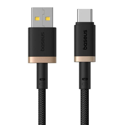 Cabo de Dados e Carregamento USB-A - USB-C Baseus Dura Series, 60W, 2m, Dourado P10377802U01-02