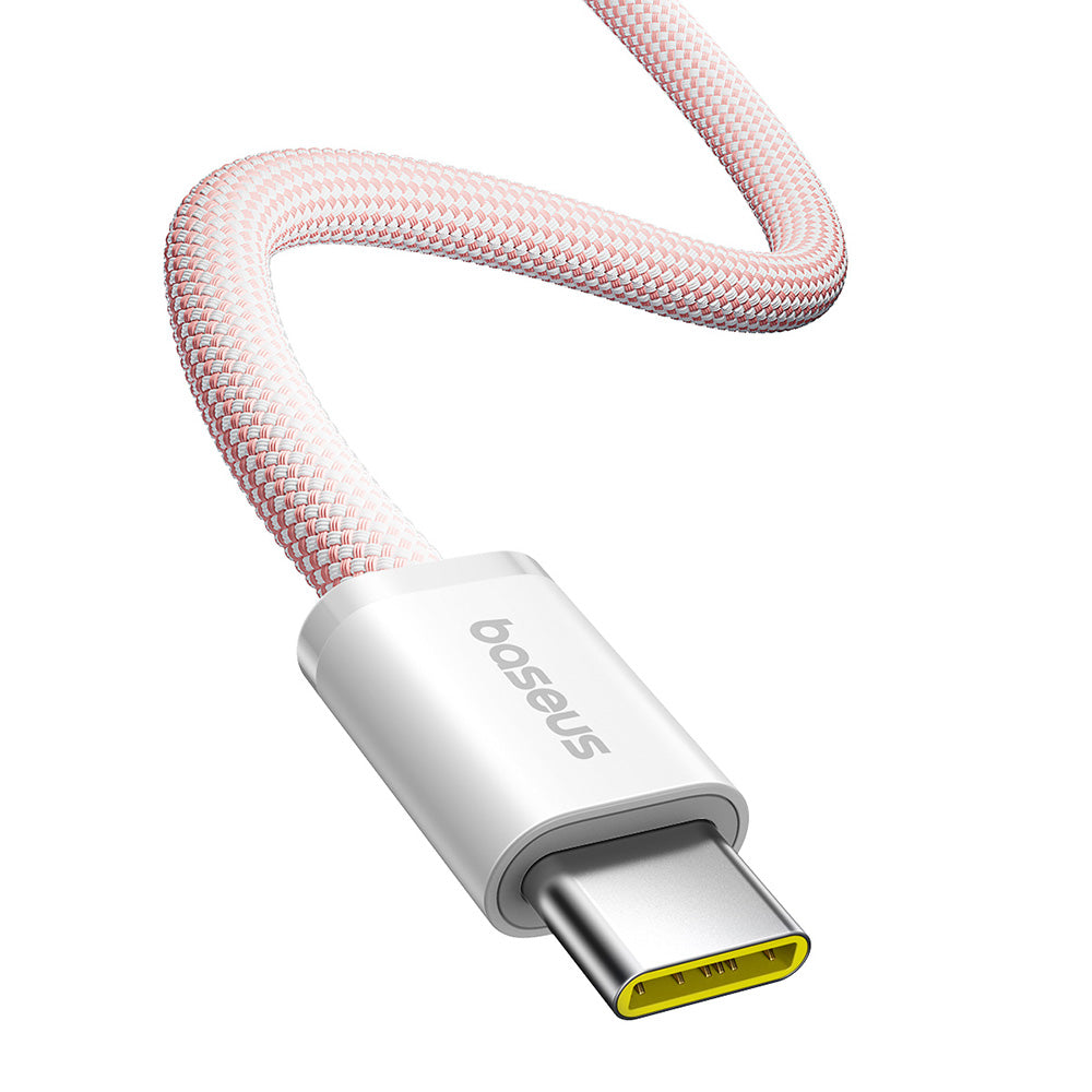 Cabo de Dados e Carregamento USB-C - USB-C Baseus Dynamic 4 Series, 100W, 1m, Rosa P10381400411-00