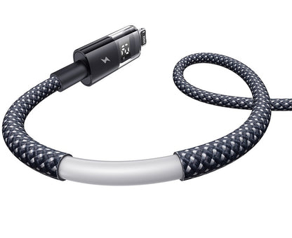 Cabo de Dados e Carregamento USB-A - Lightning Baseus Display 2, 18W, 1m, Preto P10382700121-00
