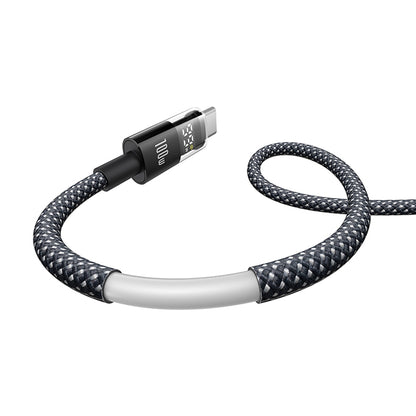Cabo de Dados e Carregamento USB-C - USB-C Baseus Display 2, 100W, 1m, Preto P10382702121-00