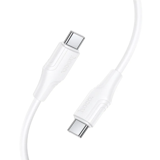 USB-C Data and Charging Cable - USB-C HOCO X124, 60W, 1m, White