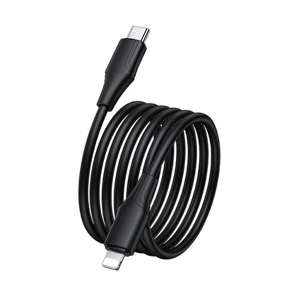 Cabo de Dados e Carregamento USB-C - Lightning HOCO X124, 27W, 1m, Preto