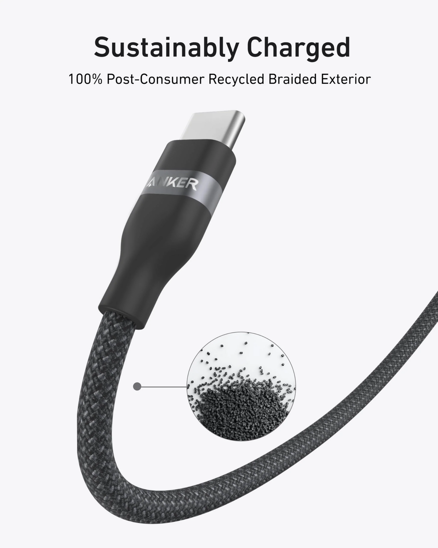 Cabo de Dados e Carregamento USB-C - USB-C Anker, 240W, 1.8m, Preto A82E2H12
