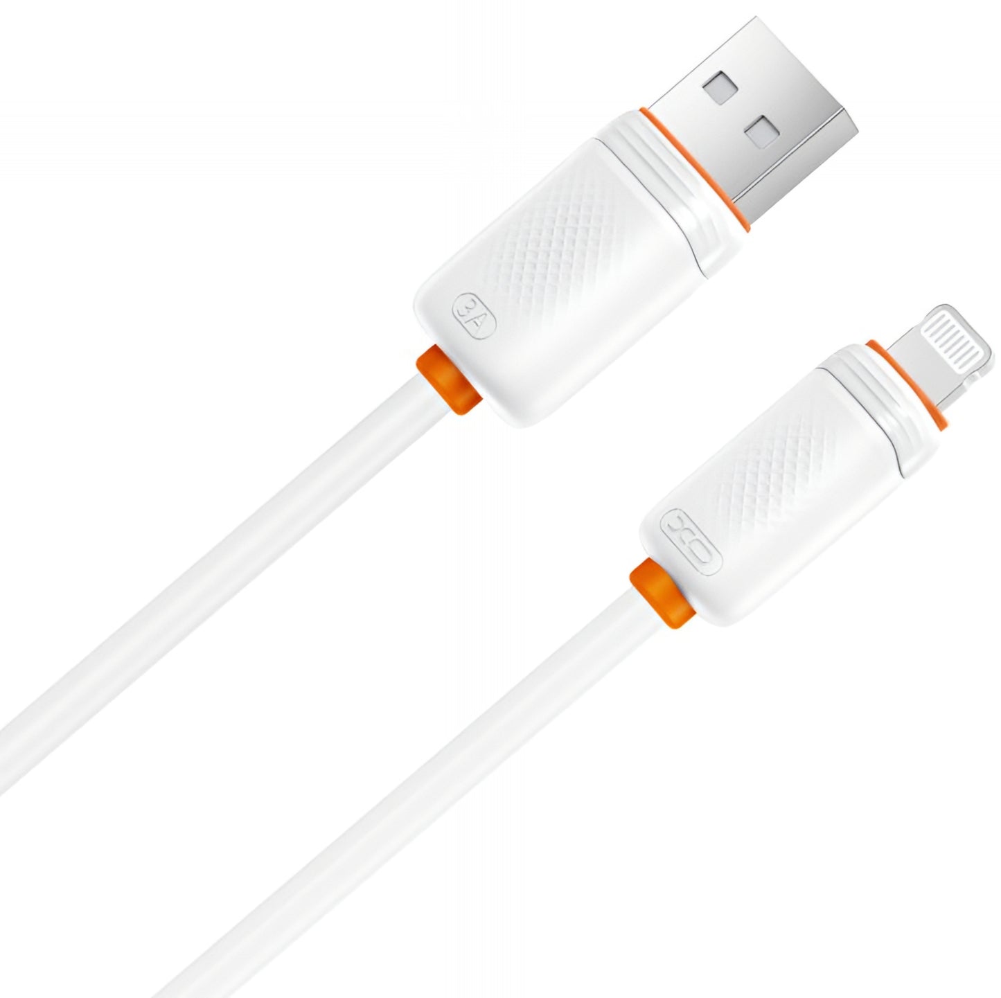 USB-A to Lightning Data and Charging Cable XO Design NB302, 18W, 1m, White