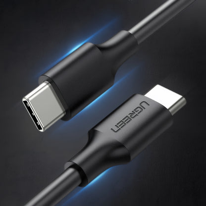 Cabo de Dados e Carregamento USB-C - USB-C UGREEN US286, 60W, 3m, Preto