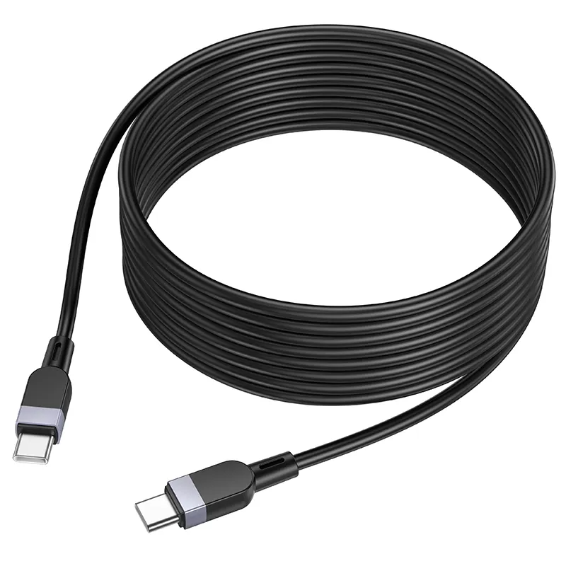 Cabo de Dados e Carregamento USB-C - USB-C HOCO X109, 60W, 2m, Preto