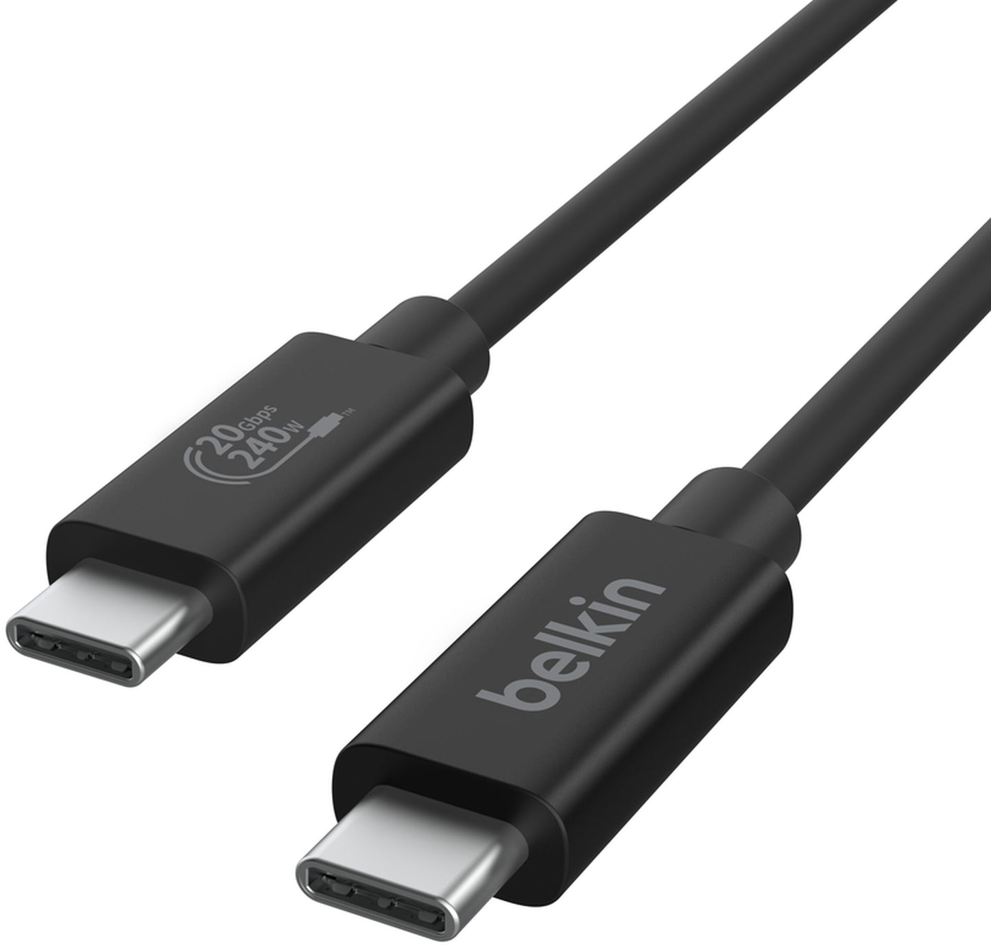 Cabo de Dados e Carregamento USB-C - USB-C Belkin Connect, 240W, 2m, Preto INZ004bt2MBK