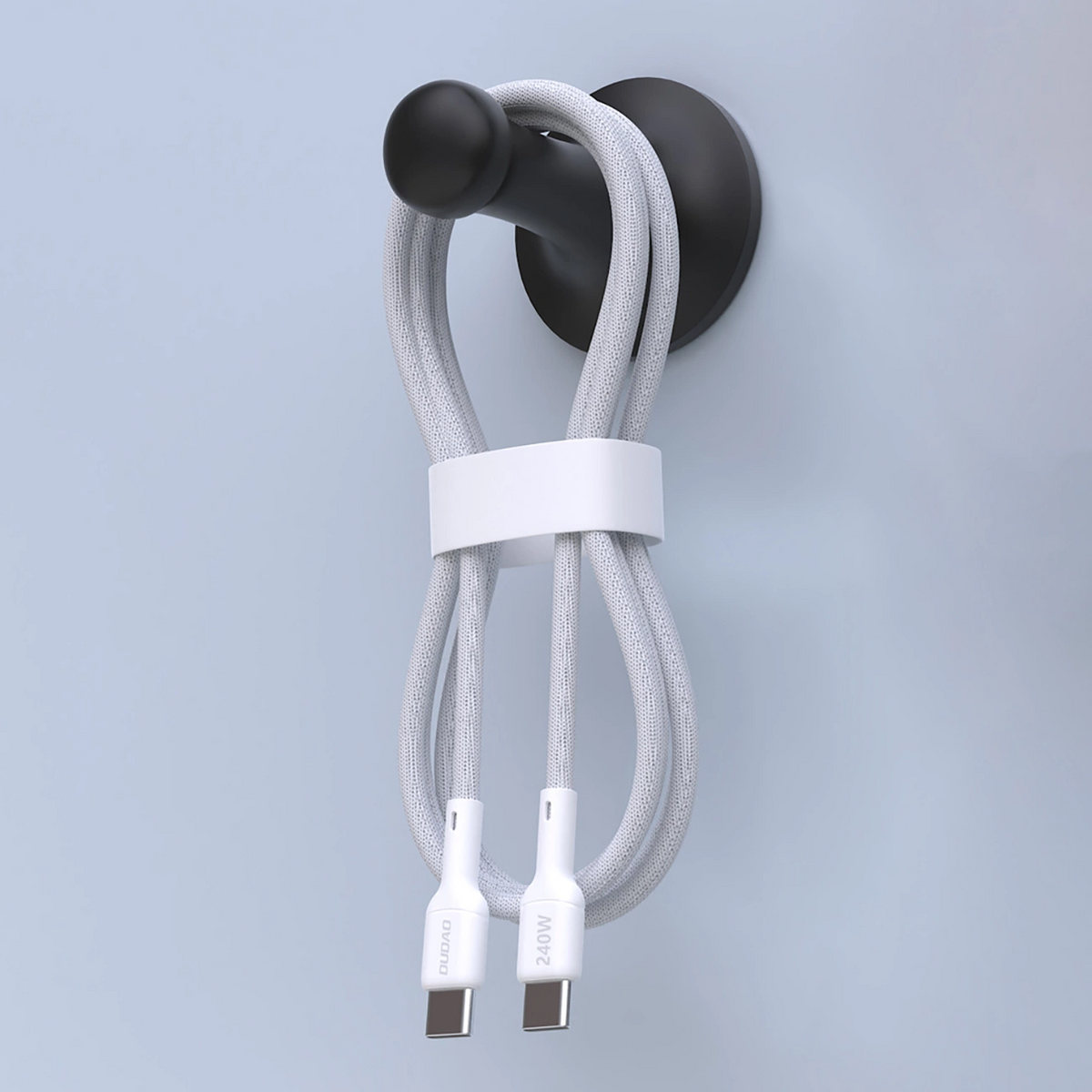 Cabo de Dados e Carregamento USB-C - USB-C Dudao L9C Max, 240W, 1,2m, Branco