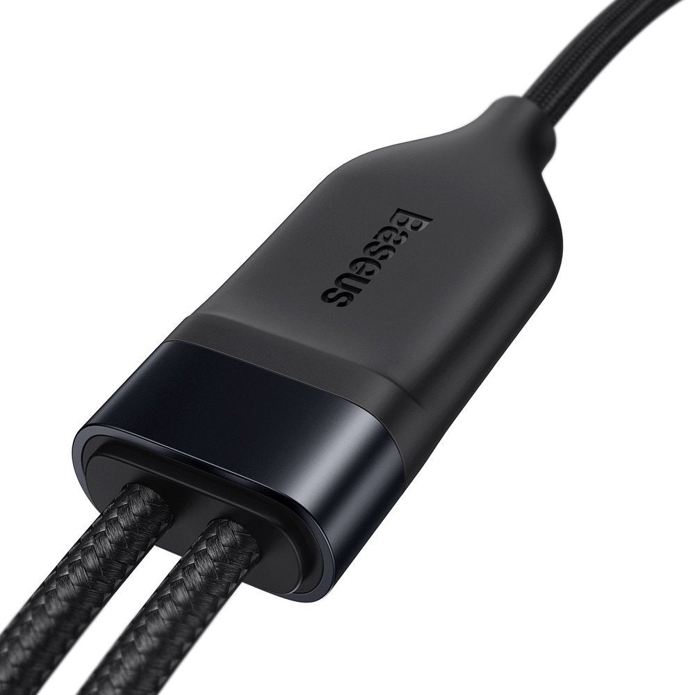 Cabo de Dados e Carregamento USB-C - Lightning / USB-C Baseus Flash Series 2in1, 100W, 1.2m, Preto CA1T2-F01