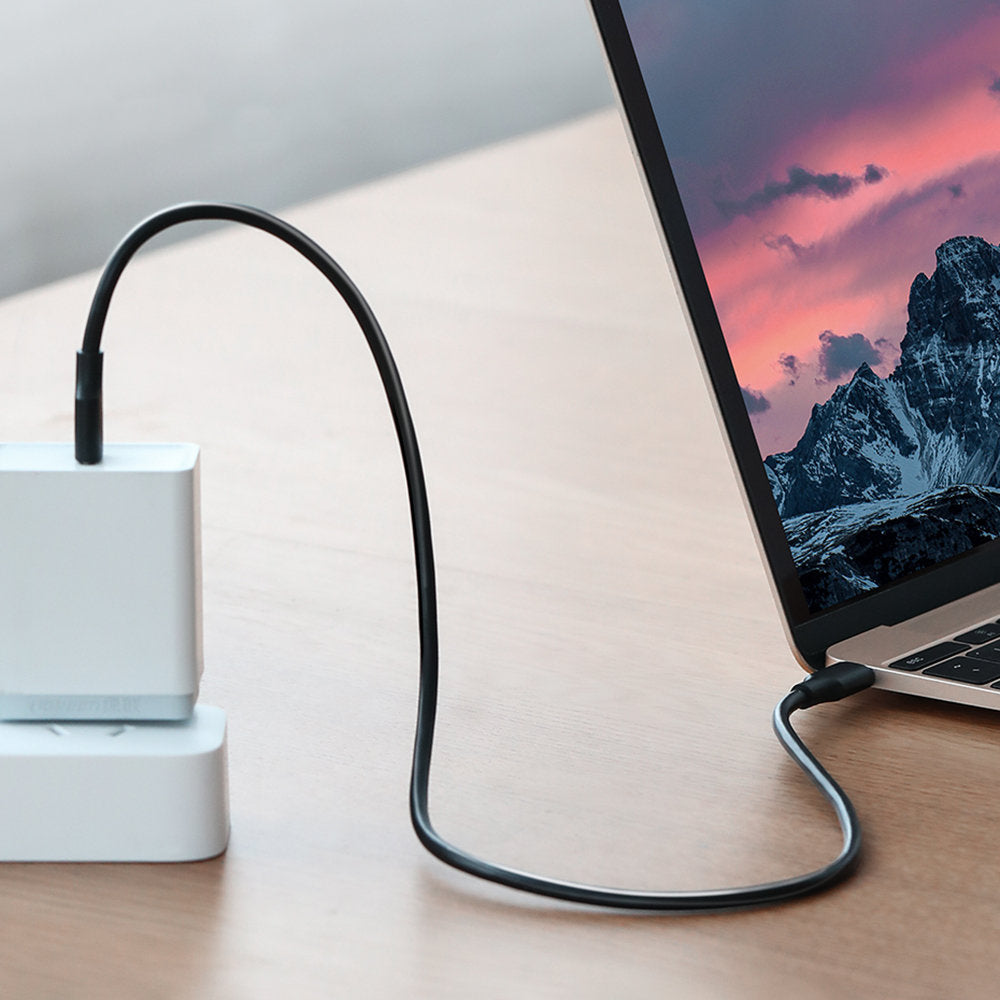 Cabo de Dados e Carregamento USB-C - USB-C UGREEN US286, 60W, 1m, Preto